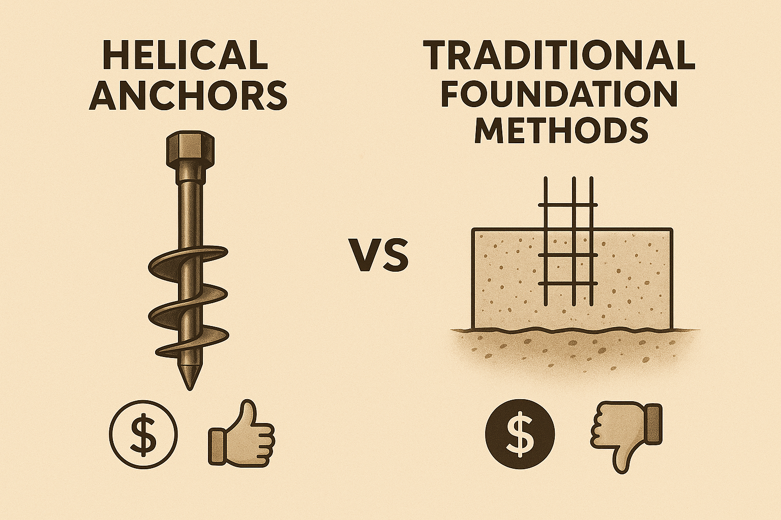 Comprehensive Cost-Benefit Analysis: Helical Anchors vs. Traditional Foundation Methods